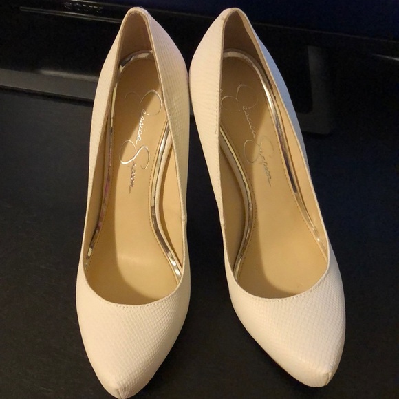 Jessica Simpson Shoes - WHITE HEELS